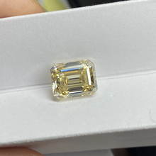 Load image into Gallery viewer, Custom Order 15 Carat Light Yellow Solitaire Basket Certified VVS Moissanite engagement ring