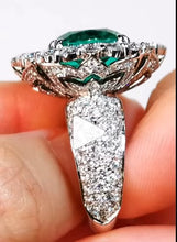 Load image into Gallery viewer, Custom Cushion cut Paraiba Ring