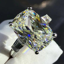 Load image into Gallery viewer, BIG 6 Carat Pink Cushion Cut Three Stone VVS Moissanite Rings