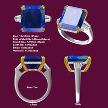 Load image into Gallery viewer, Customize Moissanite or Lab Grown Gemstone Rings 10K, 14K, 18K Gold, Platinum 950