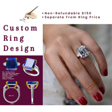 Load image into Gallery viewer, Customize Moissanite or Lab Grown Gemstone Rings 10K, 14K, 18K Gold, Platinum 950