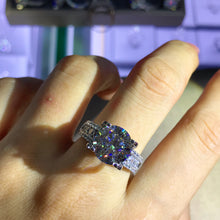 Load image into Gallery viewer, 5 Carat Round Cut Moissanite Ring G-H Colorless