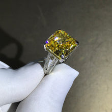 Load image into Gallery viewer, 6.5 Carat Asscher Cut Halo Pave Wrap 4 Prong Bead-set Split Shank D Color VVS Moissanite Ring