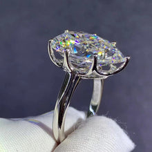 Load image into Gallery viewer, BIG 8 Carat K-M Colorless Pear Cut Moissanite Ring 7 Prong Solitaire VVS