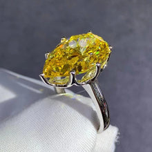 Load image into Gallery viewer, BIG 8 Carat K-M Colorless Pear Cut Moissanite Ring 7 Prong Solitaire VVS