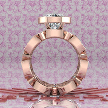 Load image into Gallery viewer, 19.5 CTW Pear Cut Two-Piece Bridal D Color Bezel Moissanite Set