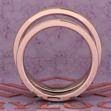 Load image into Gallery viewer, Couple's Wedding Bands Moissanite Set 003 D Color