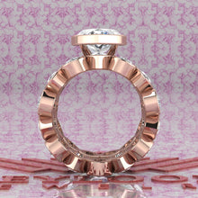 Load image into Gallery viewer, 18.6 CTW Marquise Cut Two-Piece Bridal D Color Bezel Moissanite Set