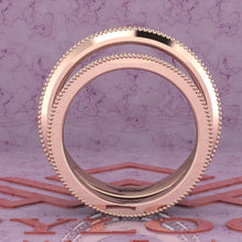 Load image into Gallery viewer, 3.4 CTW Asscher Cut Couple's Wedding Bands Flush Moissanite Set D Color