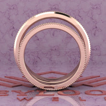 Load image into Gallery viewer, 0.6 CTW Princess Cut Couple's Wedding Bands Flush Moissanite Set D Color