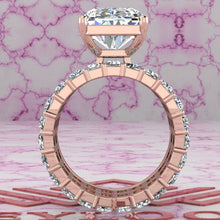 Load image into Gallery viewer, 21 CTW Elongated Radiant Cut Three-Piece Bridal D Color Basket Moissanite Set