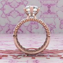 Load image into Gallery viewer, 12.9 CTW Marquise Cut Three-Piece Bridal D Color Basket Moissanite Set