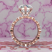 Load image into Gallery viewer, 10 CTW Heart Cut Three-Piece Bridal D Color Basket Moissanite Set