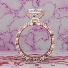 Load image into Gallery viewer, 6.6 CTW Trilliant Cut Three-Piece Bridal D Color Basket Moissanite Set