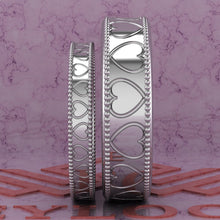 Load image into Gallery viewer, Couple's Wedding Bands Moissanite Set 001