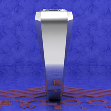 Load image into Gallery viewer, 3.5 CT Ascher Cut Bazel Man's Moissanite Engagement Ring D Color Active