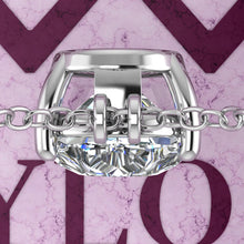 Load image into Gallery viewer, 8 CT Pear Cut Solitaire Basket Moissanite Necklace D Color