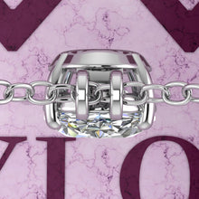 Load image into Gallery viewer, 8 CT Medium Oval Cut Solitaire Basket Moissanite Necklace D Color