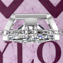 Load image into Gallery viewer, 10 CT Trilliant Cut Solitaire Basket Moissanite Necklace D Color