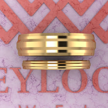 Load image into Gallery viewer, Couple's Wedding Bands Moissanite Set 005 D Color