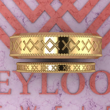 Load image into Gallery viewer, Couple's Wedding Bands Moissanite Set 002 D Color