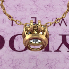 Load image into Gallery viewer, 5.5 CT Fat Oval Cut Solitaire Basket Moissanite Necklace D Color