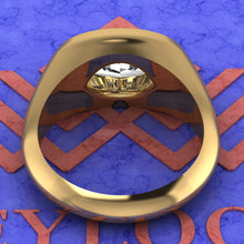 Load image into Gallery viewer, 3.2 CT Marquise Cut Bazel Man's Moissanite Engagement Ring D Color