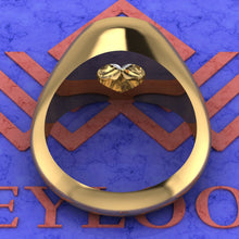 Load image into Gallery viewer, 3 CT Heart Cut Bezel Unisex Moissanite Engagement Ring D Color