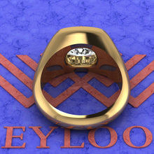 Load image into Gallery viewer, 6.1 CT Medium Cushion Cut Man Engagement Ring D Color Bezel Moissanite Ring